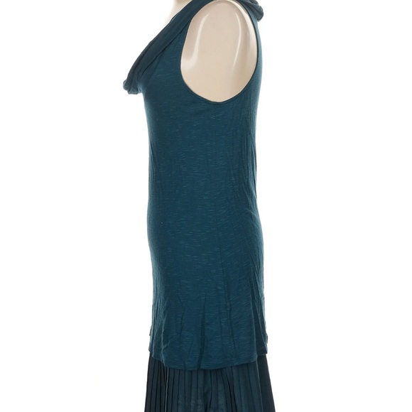 Free People Deep Teal Layered Midi Dress - Picture 4 of 7